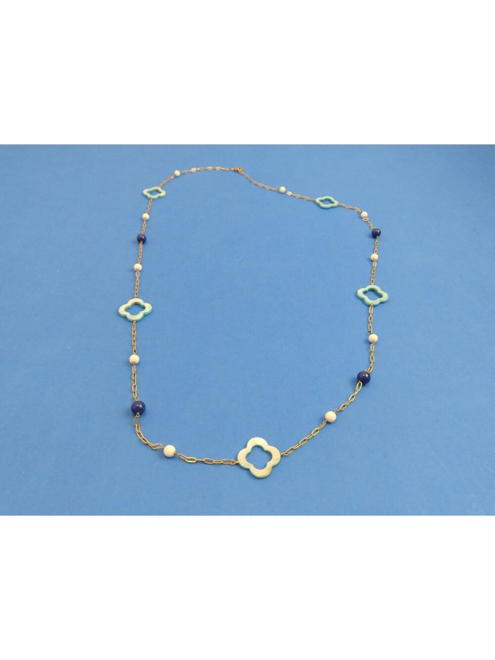 KEP Designs 1/20 14K Gold Filled Flower Stone Chain Necklace
